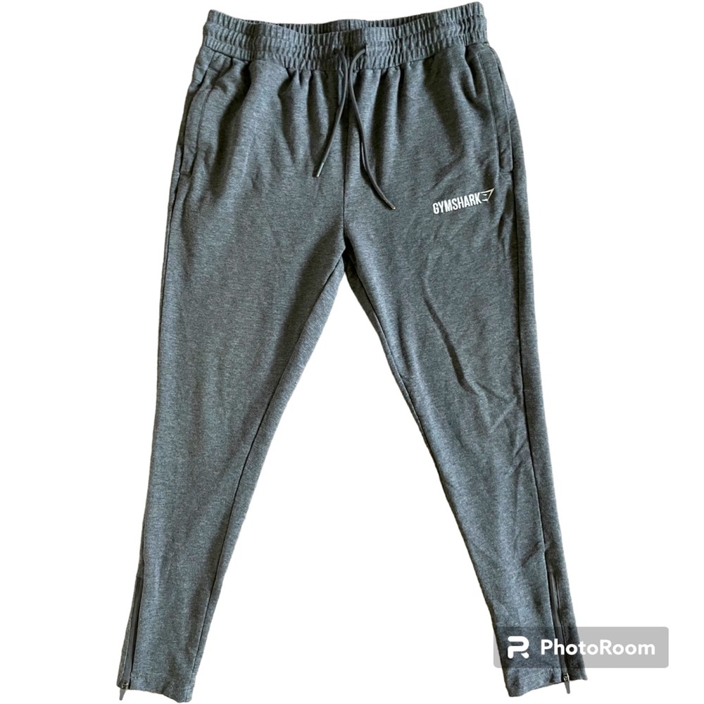 Gymshark Gray Sweatpants with Ankle Zippers Men’s Size Small